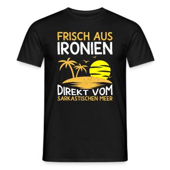 Ironie & Sarkasmus Geschenk Misanthrop - Männer T-Shirt - Schwarz - Vorne - AI Model Male 178 light (178cm)