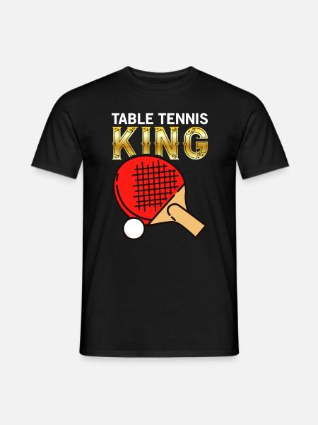 Tischtennis King Tischtennisspieler - Männer T-Shirt - Schwarz