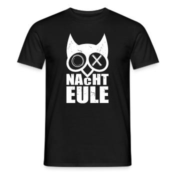 Nachteule Rave Party Techno Schlaflos - Männer T-Shirt - Schwarz - Vorne - AI Model Male 178 light (178cm)
