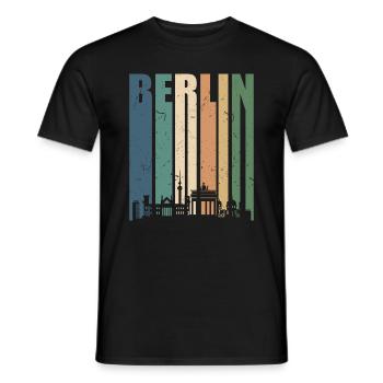 Berlin Vintage Brandenburger Tor - T-shirt homme - noir - Devant - AI Model Male 178 light (178cm)