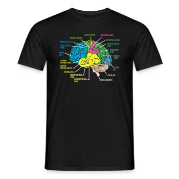 Psychologe Anatomie - Männer T-Shirt - Schwarz - Vorne - AI Model Male 178 light (178cm)