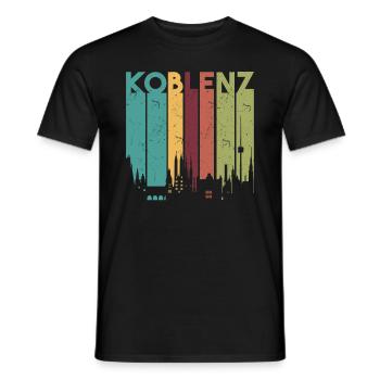 Koblenz Vintage Koblenz Gift - Men's T-Shirt - black - Front - AI Model Male 178 light (178cm)