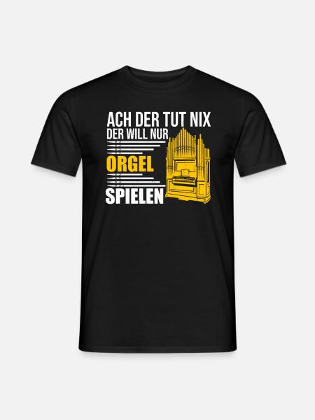 Organist Orgelspieler Kirchenmusiker - Männer T-Shirt - Schwarz