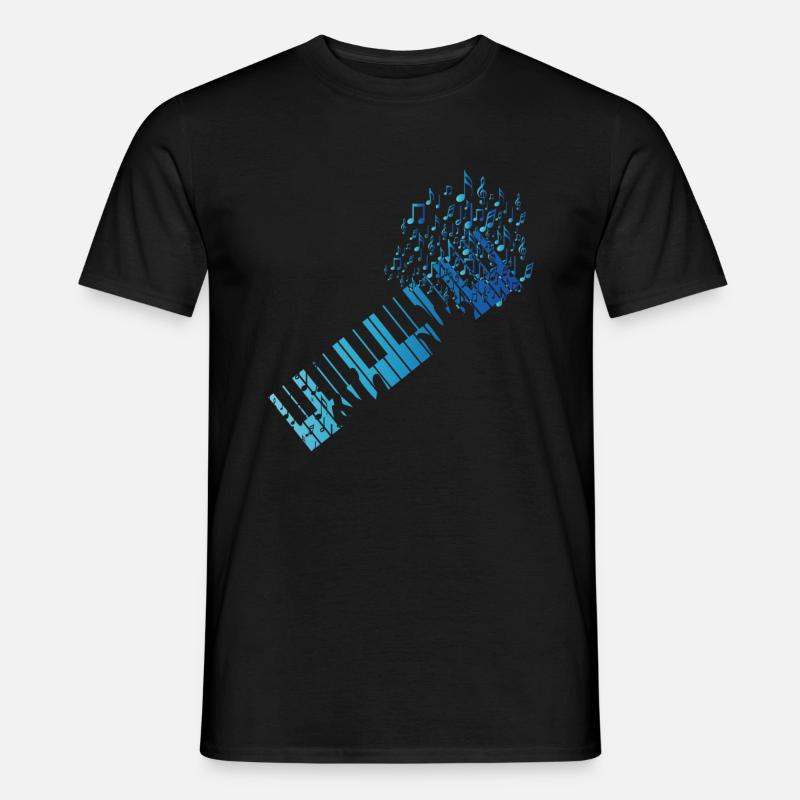 Synthesizer Keyboard - Männer T-Shirt - Schwarz