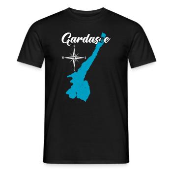 Lake Garda Destination - Men's T-Shirt - black - Front - AI Model Male 178 light (178cm)