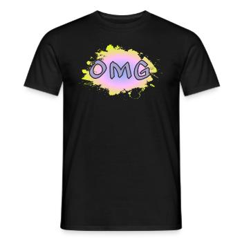 OMG - Männer T-Shirt - Schwarz - Vorne - AI Model Male 178 light (178cm)