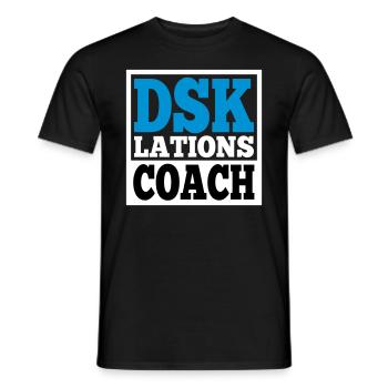 Deeskalationsteam DSKlations Coach Farben änderbar - Männer T-Shirt - Schwarz - Vorne - AI Model Male 178 light (178cm)