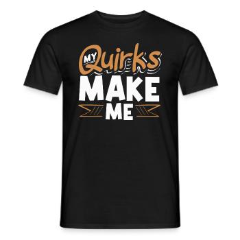 Embrace Your Quirks - Authenticity Is Gorgeous - Men's T-Shirt - black - Front - AI Model Male 178 light (178cm)