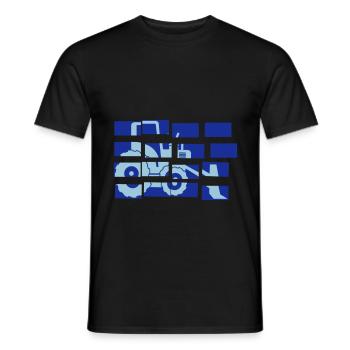 trecker tracteur pelle - T-shirt homme - noir - Devant - AI Model Male 178 light (178cm)