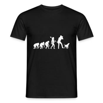 Dog Lover Photography Evolution Photographer Dogs - Men's T-Shirt - black - Front - AI Model Male 178 light (178cm)