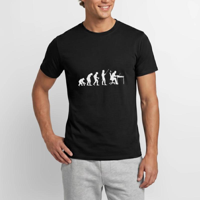 Evolution Of Man Coding Software Developer Program Männer T-Shirt