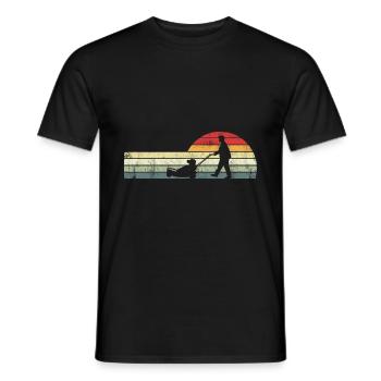 Retro Graphic Gardener Horticulturist Gardening La - Männer T-Shirt - Schwarz - Vorne - AI Model Male 178 light (178cm)