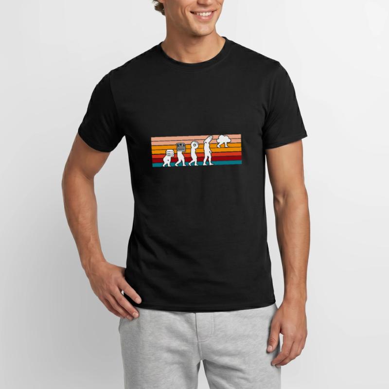 Evolution Of Man Coding Software Developer Program Männer T-Shirt