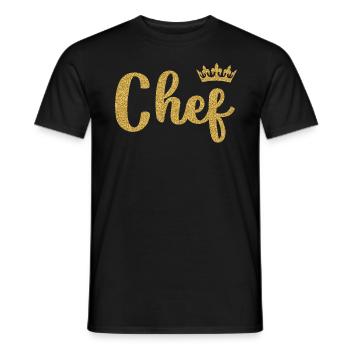 Chef - Männer T-Shirt - Schwarz - Vorne - AI Model Male 178 light (178cm)