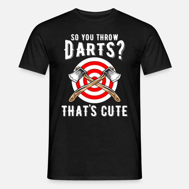 Axt-Werfen Team Geschenk - Männer T-Shirt - Schwarz