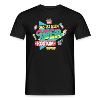 Das ist mein 90er Kostüm 90er Jahre Party Spruch - Männer T-Shirt - Schwarz - Vorne - AI Model Male 178 light (178cm)