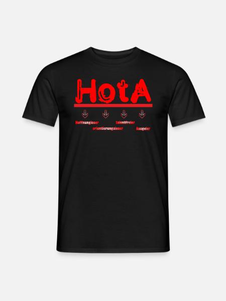 HOTA Hoffnungslos - Männer T-Shirt - Schwarz