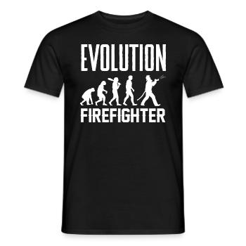 Évolution du golf du singe au golf masculin - T-shirt homme - noir - Devant - AI Model Male 178 light (178cm)
