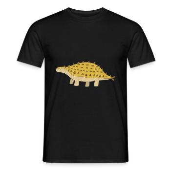 Dino Dinosaur - Men's T-Shirt - black - Front - AI Model Male 178 light (178cm)
