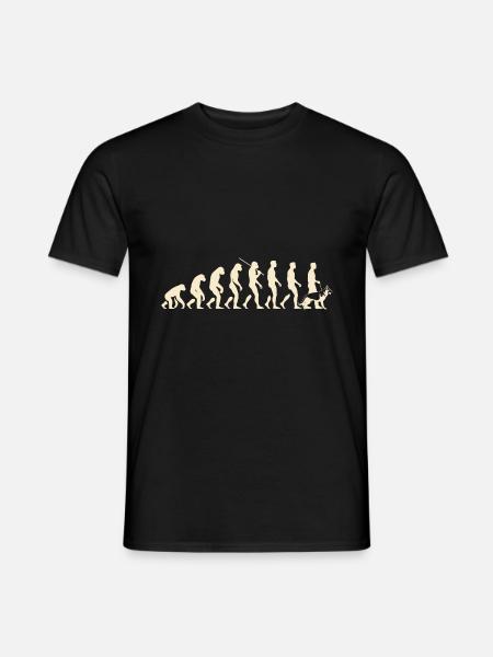 Evolution Berger Allemand Amoureux des chiens Bergers GSD - T-shirt homme - noir