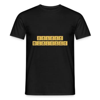 Golden Retriever Periodisches System der Elemente GR D - Männer T-Shirt - Schwarz - Vorne - AI Model Male 178 light (178cm)