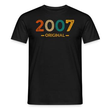 2007 Original - T-shirt homme - noir - Devant - AI Model Male 178 light (178cm)
