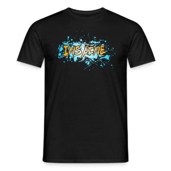 Insaine - Männer T-Shirt - Schwarz - Vorne - AI Model Male 178 light (178cm)