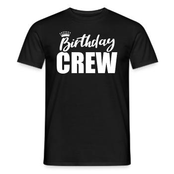 Équipe d’anniversaire ou équipe Équipe de fête d’anniversaire - T-shirt homme - noir - Devant - AI Model Male 178 light (178cm)
