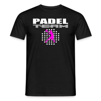 Padel-Mannschaft - Männer T-Shirt - Schwarz - Vorne - AI Model Male 178 light (178cm)