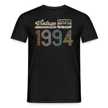 Limited Edition Vintage 1994 Geburtstag Geschenk - Männer T-Shirt - Schwarz - Vorne - AI Model Male 178 light (178cm)