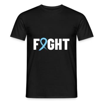 Fight Cancer Cancer Beaten Cancer Survivor Chemoth - Männer T-Shirt - Schwarz - Vorne - AI Model Male 178 light (178cm)