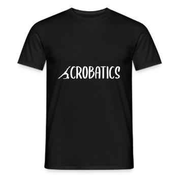 Retro Graphic Gymnast Gymnastics Acrobat Acrobatic - Männer T-Shirt - Schwarz - Vorne - AI Model Male 178 light (178cm)