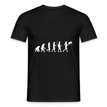 Hobby Horsing Evolution Steckenpferde Reiten Trend - Männer T-Shirt - Schwarz - Vorne - AI Model Male 178 light (178cm)