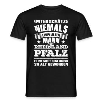 Rheinland-Pfalz - Männer T-Shirt - Schwarz - Vorne - AI Model Male 178 light (178cm)