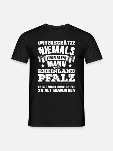 Rheinland-Pfalz - Männer T-Shirt - Schwarz