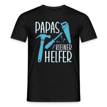 Jungen Kinder Werkstatt Papas Kleiner Helfer - Männer T-Shirt - Schwarz - Vorne - AI Model Male 178 light (178cm)