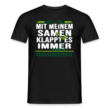 Garten Gartenarbeit Samen Aussaat Pflanzen Gärtner - Männer T-Shirt - Schwarz - Vorne - AI Model Male 178 light (178cm)
