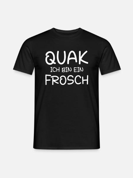 Froschkostüm Kostüm Frosch Quak Ich Bin Ein Frosch - Männer T-Shirt - Schwarz