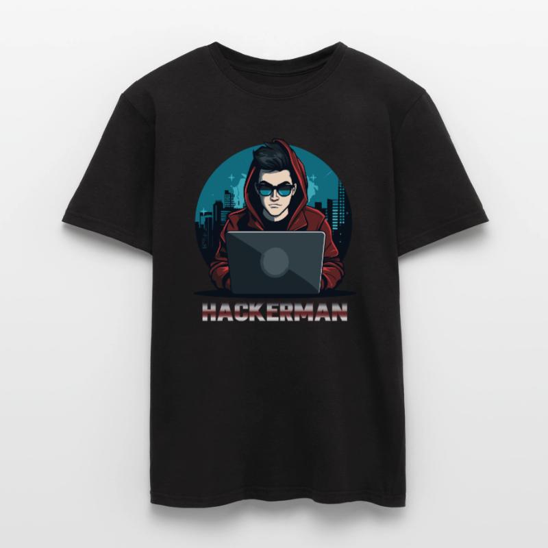 Cool Hacker Coding IT Specialist Hackerman Men’s T-shirt