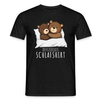 Chemise de nuit Bears Chemise de nuit officielle Bears - T-shirt homme - noir - Devant - AI Model Male 178 light (178cm)