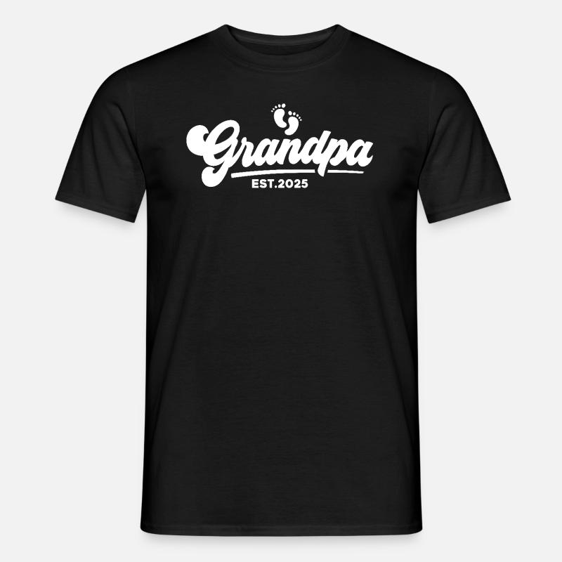 Opa 2025 - Männer T-Shirt - Schwarz