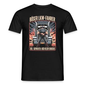Camionneurs : parce que les répartiteurs ont aussi besoin de héros - T-shirt homme - noir - Devant - AI Model Male 178 light (178cm)