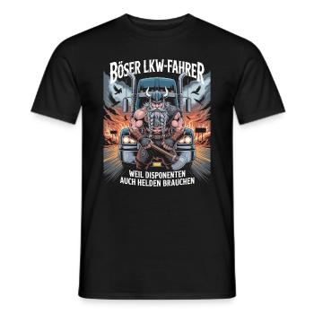 Camionneurs : parce que les répartiteurs ont aussi besoin de héros - T-shirt homme - noir - Devant - AI Model Male 178 light (178cm)
