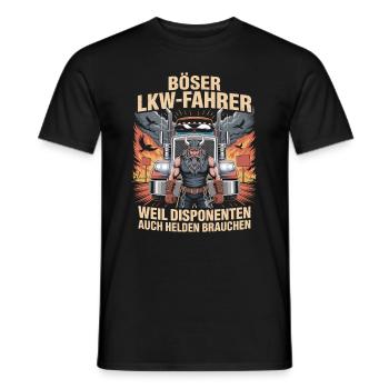 Camionneurs : parce que les répartiteurs ont aussi besoin de héros - T-shirt homme - noir - Devant - AI Model Male 178 light (178cm)
