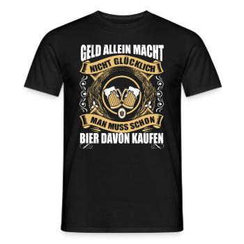 Bier kaufen - Männer T-Shirt - Schwarz - Vorne - AI Model Male 178 light (178cm)