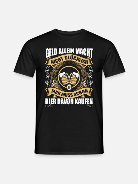 Bier kaufen - Männer T-Shirt - Schwarz