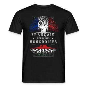 Racines Hongroises - T-shirt homme - noir - Devant - AI Model Male 178 light (178cm)