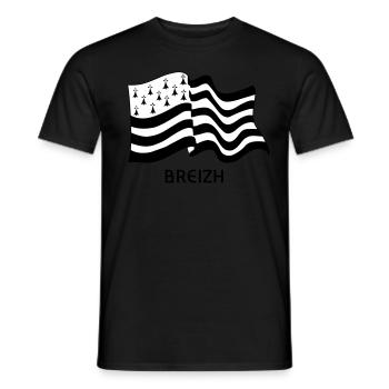 gwennhaduv4 - T-shirt homme - noir - Devant - AI Model Male 178 light (178cm)