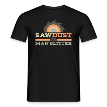 Saw Dust est un scintillement - T-shirt homme - noir - Devant - AI Model Male 178 light (178cm)
