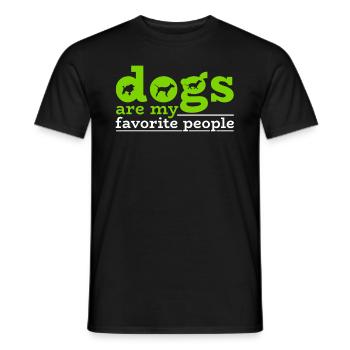 Les chiens adorables sont ma chemise préférée de personnes - T-shirt homme - noir - Devant - AI Model Male 178 light (178cm)